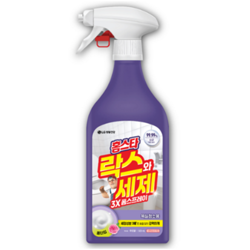 홈스타 락스와세제 3x 스프레이 후로랄 500ml 1개